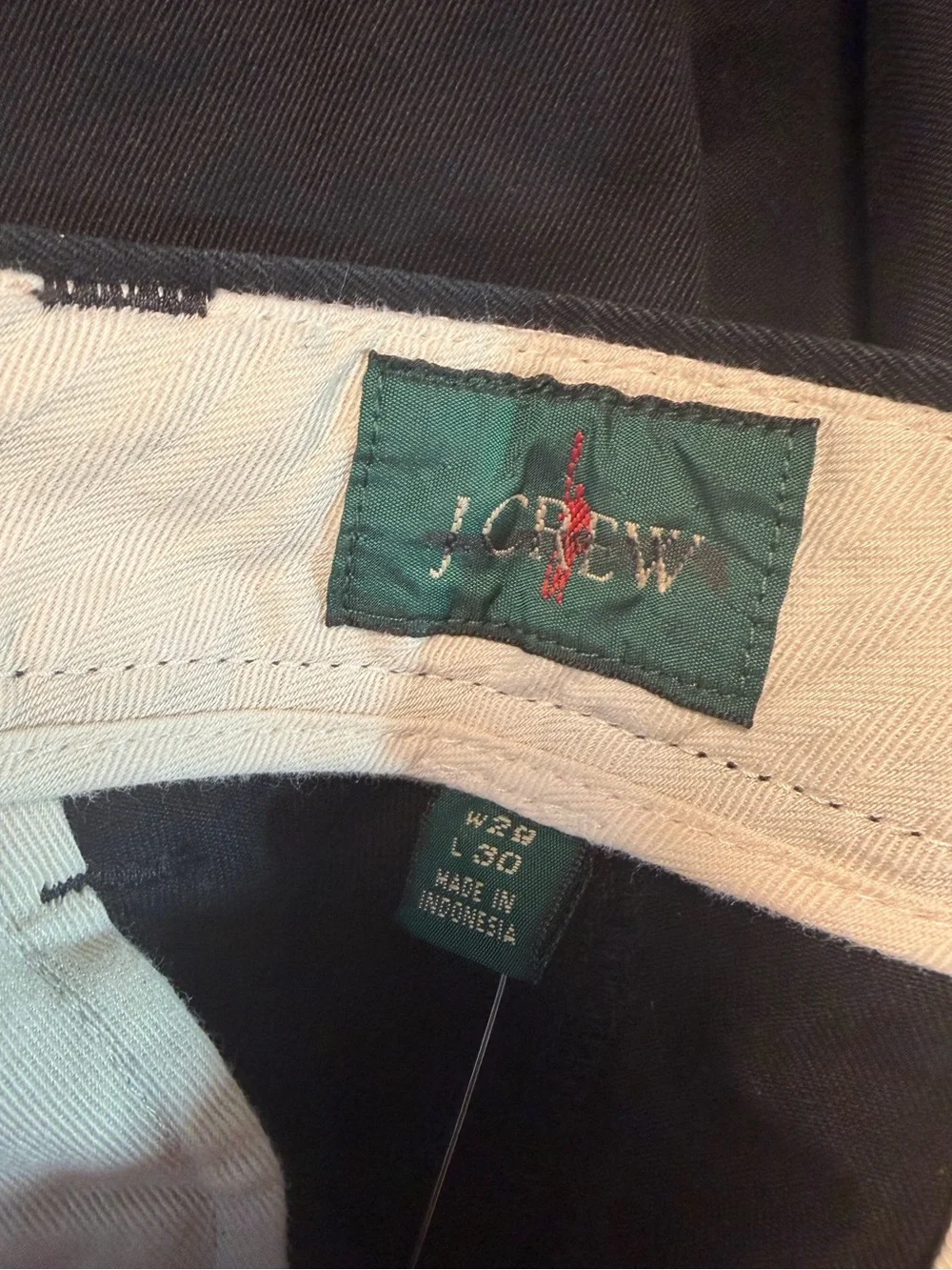 J.Crew Giant-fit chino pant in black